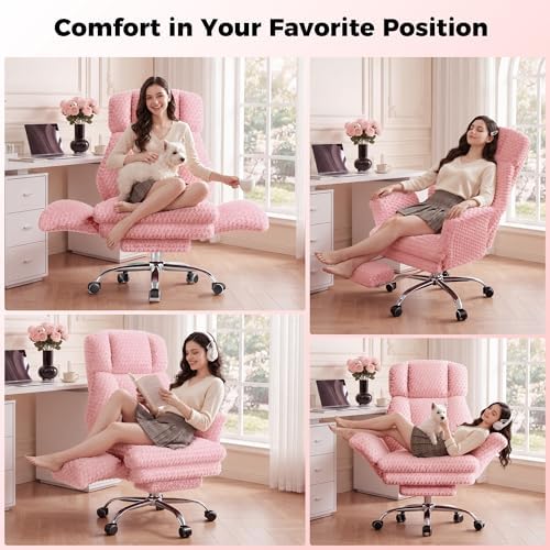 Big and Tall Office Chair, Flip Armrests for Pets & Cross Legged Sitting