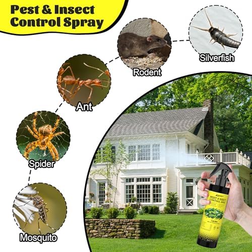 Peppermint Oil Spray for Rodent,Bugs,Silverfish,Spider,Ant,Indoor Outdoor