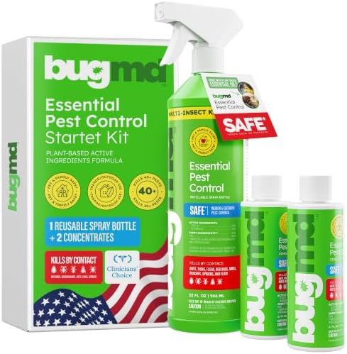 BugMD Bed Bug Spray, Roach and Ant Killer - Pet Safe (64 oz Kit)