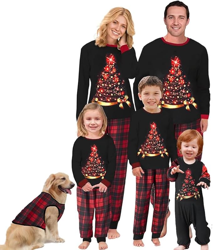 2024 Family Matching Pajamas Sets - Christmas Pjs Sleepwear Outfits for Holiday & Xmas Party