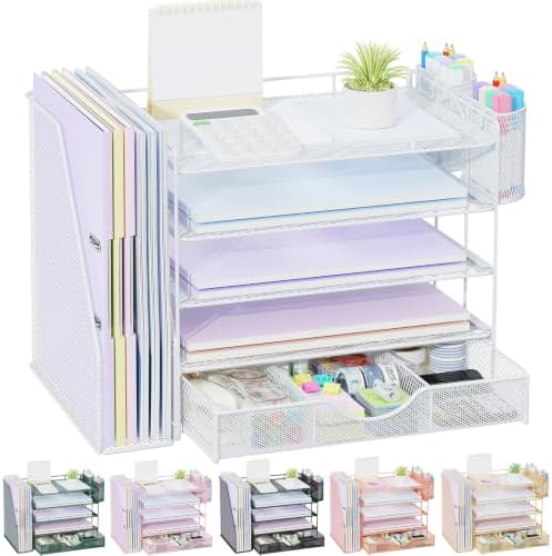gianotter 5-Tier Desk Organizer with Drawers and File Holders
