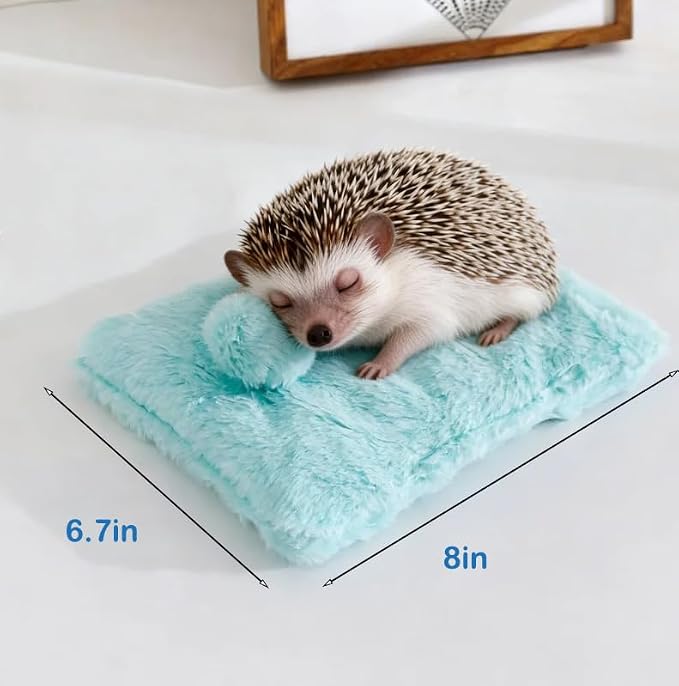 Hedgehog Ferret Enrichment Toys Set, Includes Hideout Tunnel, Skateboard, Ball Bell, Cozy Bed, and Seesaw, 5 Piece Hamster Small Animal Tunnel Hide