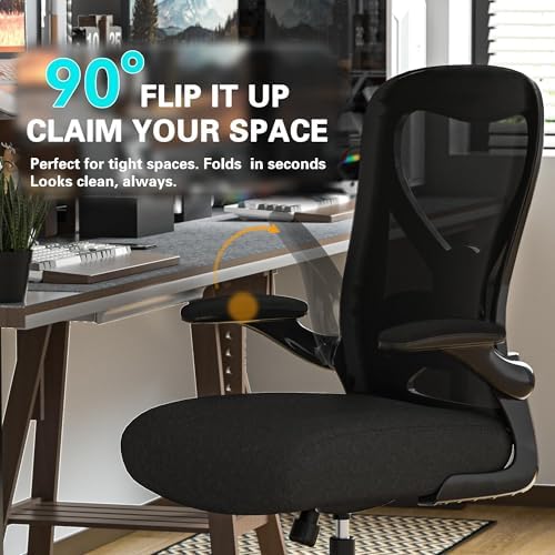 Ergonomic Home Office Chair, 4-Way Lumbar, Thick Cushion, 330LBS