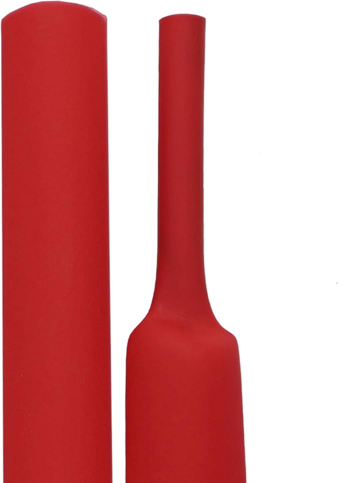 XHF UL Listed 1/2 Inch 4Ft 3:1 Waterproof Heat Shrink Tubing Marine Grade Wire Cable Adhesive Lined Tube Insulation Seal Against Moisture Corrosion and Air Leakage Red
