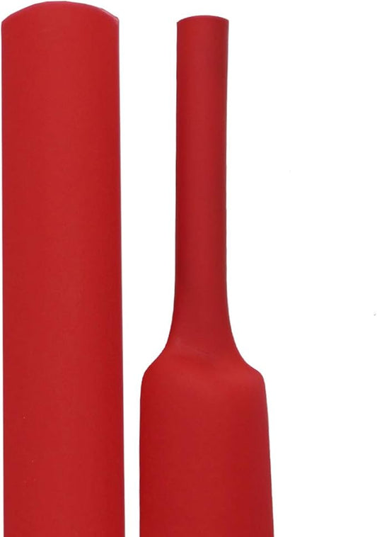 XHF UL Listed 1/2 Inch 4Ft 3:1 Waterproof Heat Shrink Tubing Marine Grade Wire Cable Adhesive Lined Tube Insulation Seal Against Moisture Corrosion and Air Leakage Red