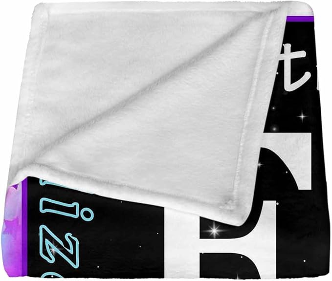 Custom Blanket, Personalized Baby Blanket Customizable Name Customized Baby Name Throw-Blanket Purple Butterfly Pattern Customize Blankets for Baby Girl or Boy Best Gift for Baby Newborn New Mom