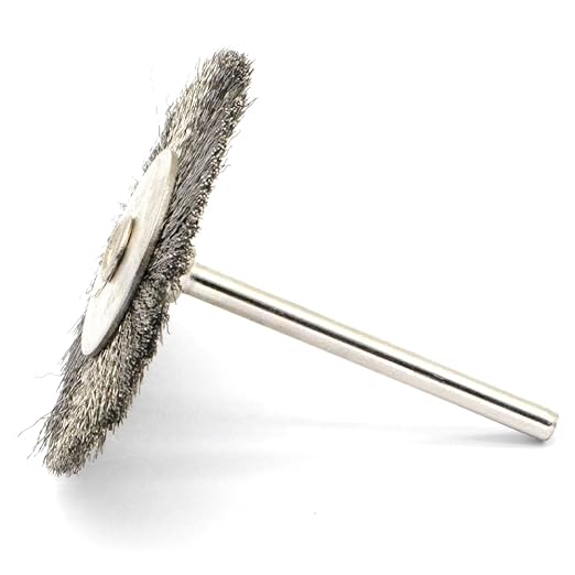 20PCS T-Shaped Wire Brushes - Metal Rust Removal, Polishing, Cleaning - 38mm Diameter, 3mm Shaft - Removes Burrs, Dust, and Oxide Layer - Handles Rough Surfaces - Designed for Industrial and DIY Use