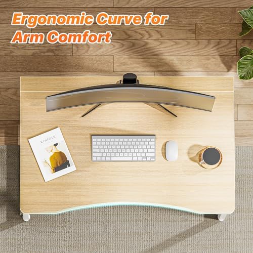 Huuger Folding Desk for Small Spaces, 31.5 Inch Foldable Computer Table