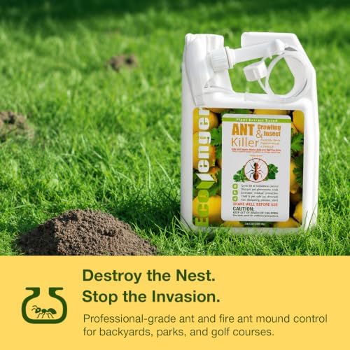 EcoVenger® Ant Killer & Nest Treatment (32 OZ), Fast Kills House Ants, Fire Ants, Lasting Repellency, Safe for Children & Pets