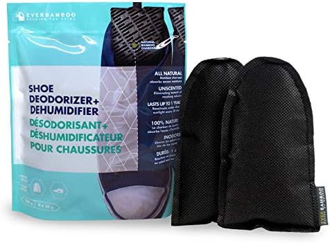 Ever Bamboo Shoe Deodorizer Bag Set w/Natural Bamboo Charcoal