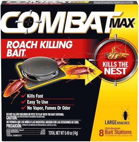 Combat Max Roach Killing Bait, Large Roaches, Kills the Nest, 8 Count