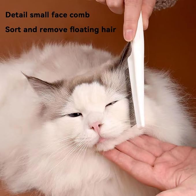 6 Pack Small Animal Brush, Soft Bath GroomingTool with Lid for Hamster, Cat | Keeps coat shiny and healthy. Removes dander and debris. Includes storage lid to keep brush clean.