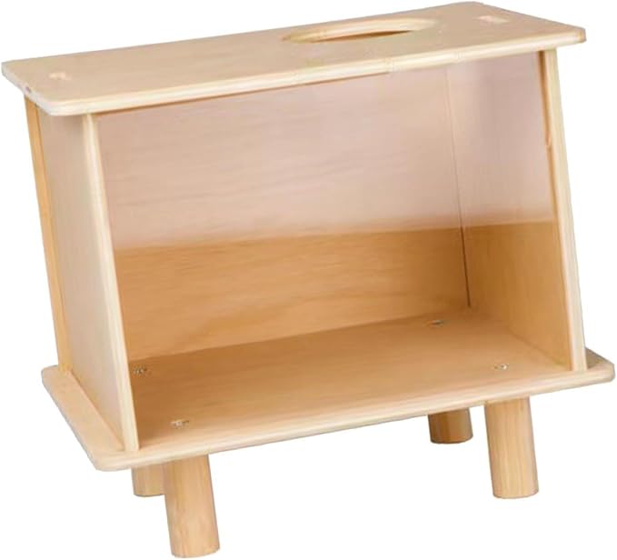 Hamster Digging Box - Sturdy Sand Bath & Hideout for Small Animals, Acrylic & ABS Plastic Play Container for Hamsters, Rats, Lemmings- Small