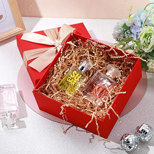 2LB Brown Crinkle Cut Paper Shred Filler Shredded Paper for Gift Box for Graduation Wedding Christmas Birthday Wrapping Boxes Bags