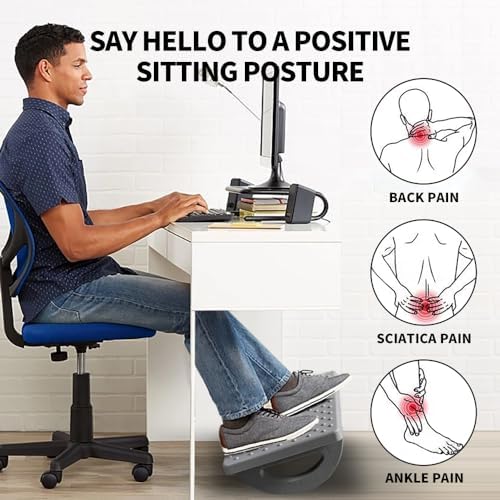 CasaZenith Foot Rest Under Desk at Work, Foot Stools for Under Office Desk