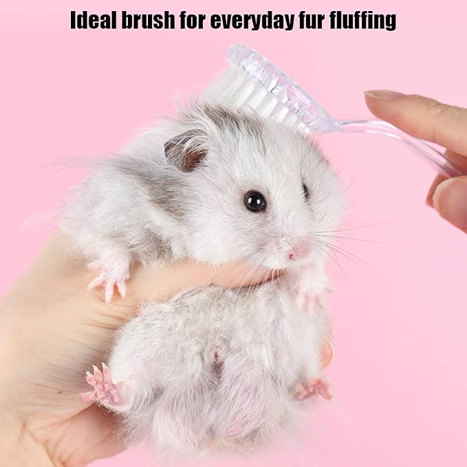 2 Pack Hamster Brush, Hedgehog Cleaning Supplies, Guinea Pig Combs