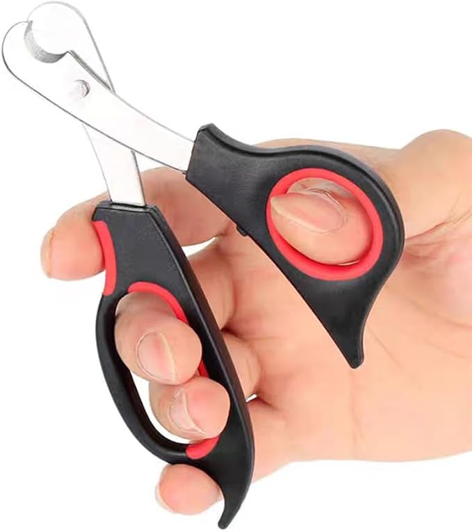 Pet Nail Clippers for Small Animals, Stainless Steel Cat Nail Trimmers with Non-Slip Handle, Safe & Sharp Claw Cutter for Puppies, Cats, Rabbits and Ferrets | Featuring Non-Slip Handle, Safe & Sharp Claw Cutter for Puppies, Cats, Rabbits and Ferrets