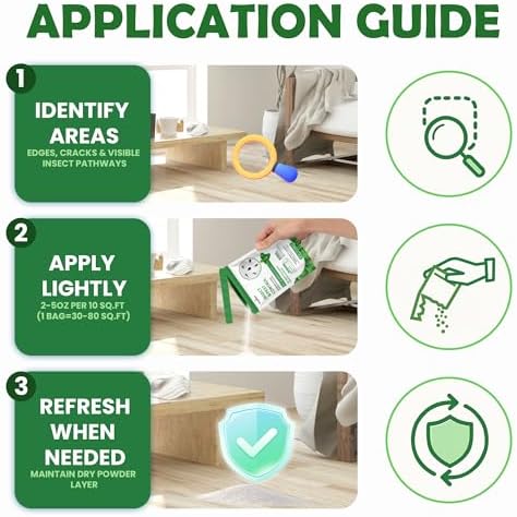 Diatomaceous Earth Food Grade Powder with Peppermint - Crawling Insect Killer for Bed Bugs, Roaches, Ants, Fleas - Indoor & Outdoor Pest Control | Family & Pet Safe | 1 lb