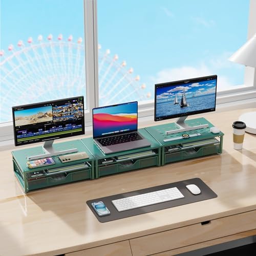 gianotter Computer Monitor Stand Riser with Drawer