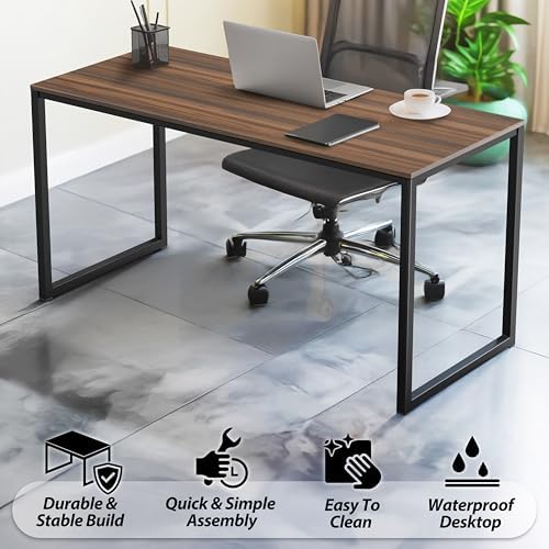 SHW Mission 32-Inch Home Office Computer Desk, Walnut