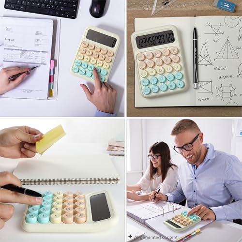 Mr. Pen- Mechanical Switch Calculator, 12 Digit Large LCD Display