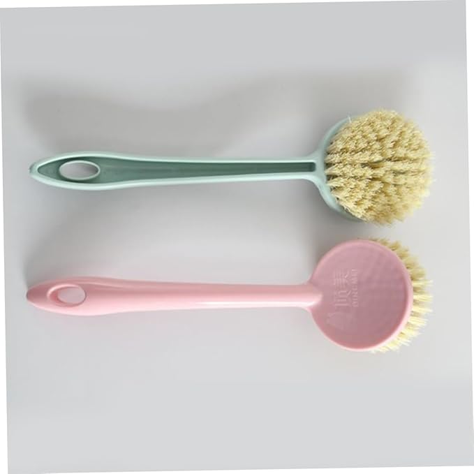 FRCOLOR 6pcs Kitchen Cleaning Tool Long Handle Dish Brush Reusable and Easy to Clean