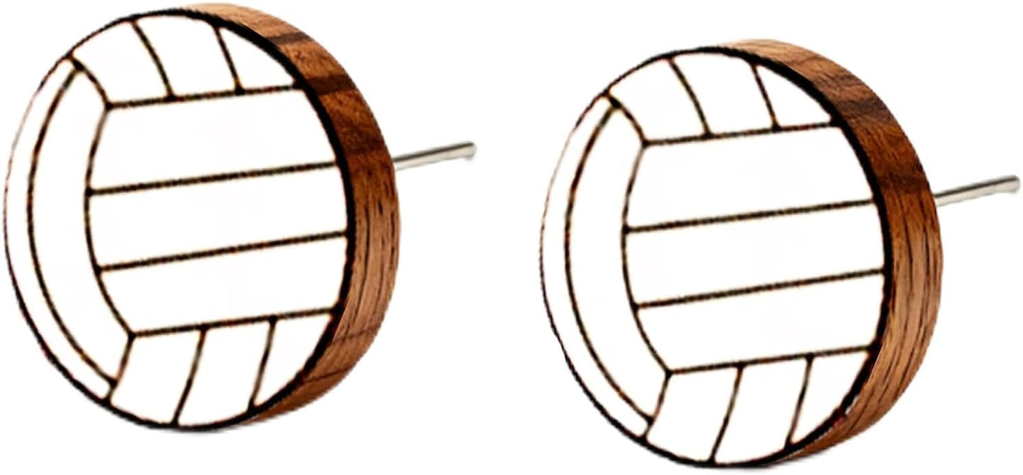 Wooden Stud Earrings for Women Hypoallergenic Jewelry Gifts for Women