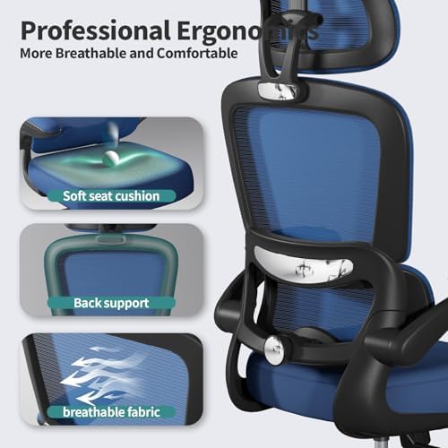 TRALT Office Chair Ergonomic Desk Chair - Gaming Chair with Lumbar Support
