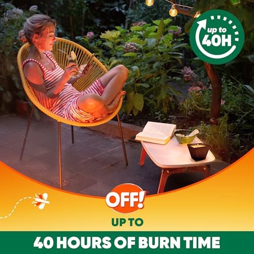 OFF! Backyard Citronella Scented Candle Burns Up to 40 Hours Provides Ambiance and a Gentle Glow for Backyard Outdoor Occasions 18 Ounce (Pack of 6)