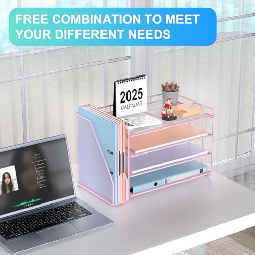 gianotter 4-Tier Paper Organizer With Magazine Holder