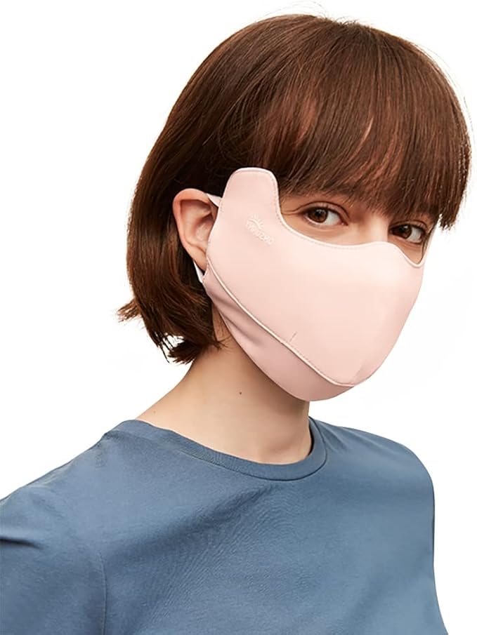 Sun Protection UPF 50+ UV Face Cover Summer Face Mask Neck Gaiter with Ear Loops SLN3M308