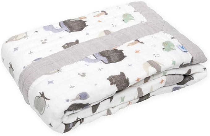 Little Unicorn New LU Cotton Muslin Baby Quilt - Cats and Cauldrons, 30x40'