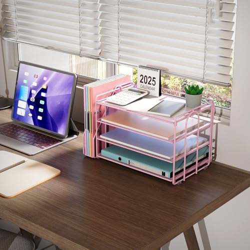 gianotter 4-Tier Paper Organizer With Magazine Holder