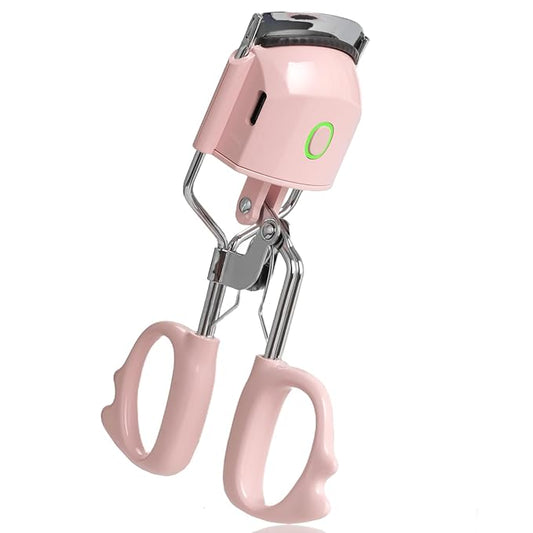 Heated Eyelash Curler Fast Heat up Within 15s, Electric Eyelash Curlers with 2 Temperature Modes for 24H Long-Lasting Eyelash Curls, Type-C Rechargeable Lash Curler, Quick Natural Curling Eye Lashes