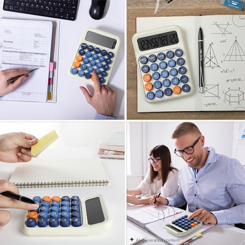Mr. Pen- Mechanical Switch Calculator, 12 Digit Large LCD Display