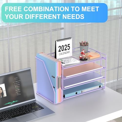 gianotter 4-Tier Paper Organizer With Magazine Holder
