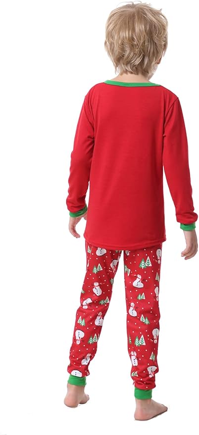 YIJIU Christmas Pajamas Cute Deer Print Long Sleeve Totem PJS Set