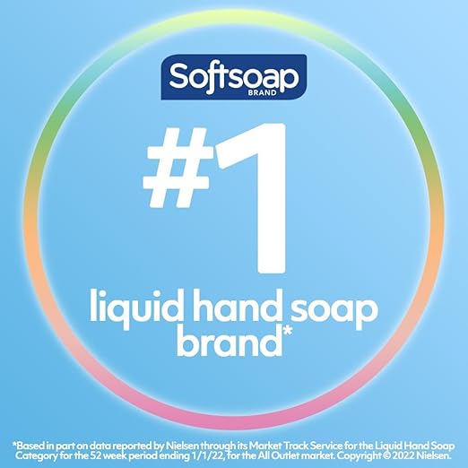 Softsoap Antibacterial Liquid Hand Soap Refill, Refreshing Clean, Moisturizing Hand Soap, 1 Gallon (Pack of 4)