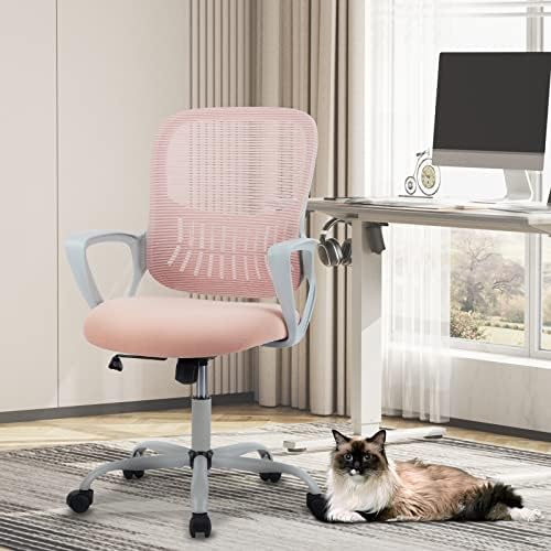 Sweetcrispy Home Office Chair, Mesh Office Chair, Lumbar Support