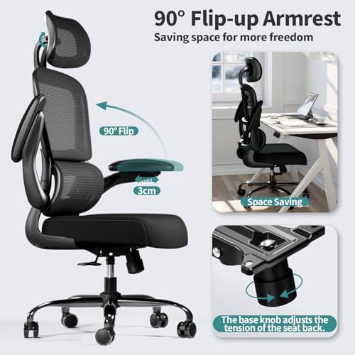 TRALT Office Chair Ergonomic Desk Chair - Gaming Chair with Lumbar Support