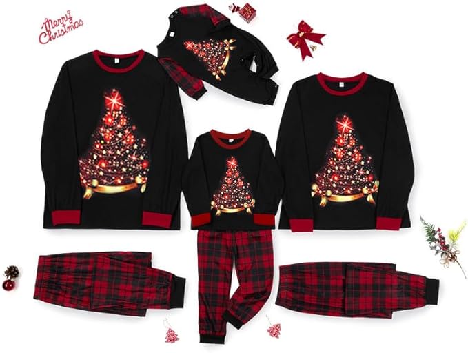 2024 Family Matching Pajamas Sets - Christmas Pjs Sleepwear Outfits for Holiday & Xmas Party