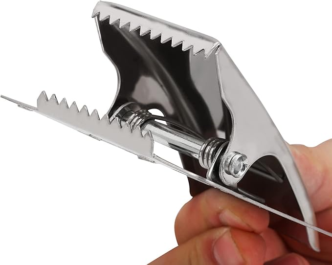 Fish Clamp, Stainless Steel with 6 Screws Fillet Tool for Cleaning Tables Bait Boards Fishing Reels Maintenance for Anglers and Outdoor Cleaning Scenarios