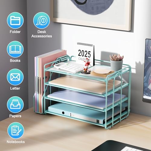 gianotter 4-Tier Paper Organizer With Magazine Holder