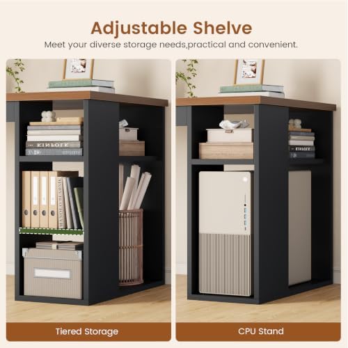 SEDETA 55.1" Farmhouse Office Desk with 3 Drawers for Home Office