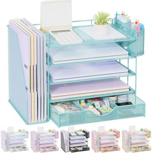 gianotter 5-Tier Desk Organizer with Drawers and File Holders