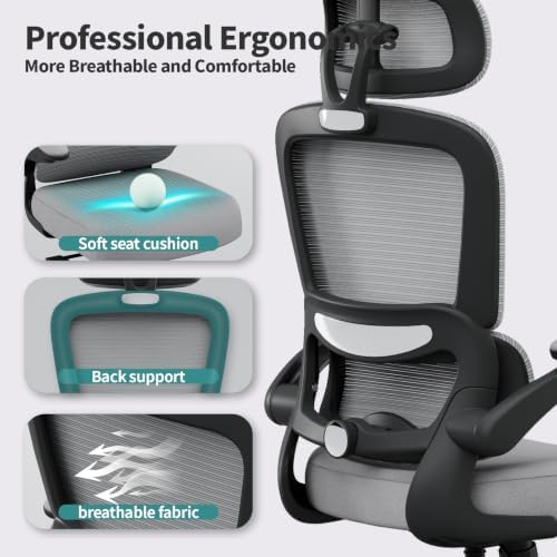 TRALT Office Chair Ergonomic Desk Chair - Gaming Chair with Lumbar Support