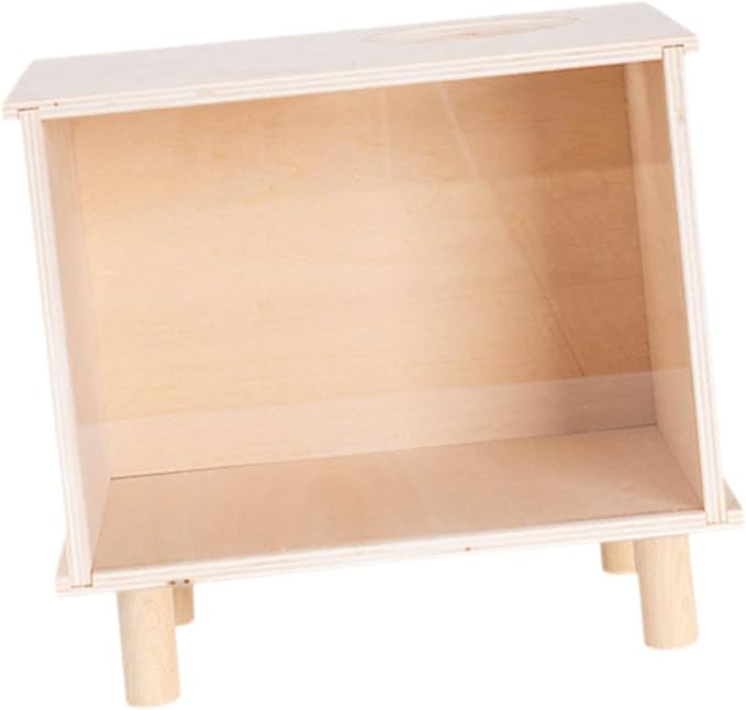 Hamster Digging Box Toy Burrow Box Easy to Clean Play House Sand Bath for Rat Small Pets- Medium