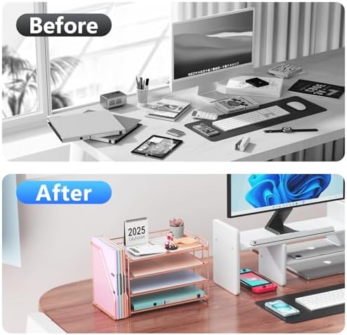 gianotter 4-Tier Paper Organizer With Magazine Holder