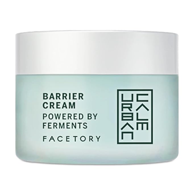 FACETORY Urban Calm Barrier Cream Hydrating Face Moisturizer with Hyaluronic Acid, Fermented Honeybush Daily Moisturizer Face Cream for Aging, Oily, Dry, Sensitive Skin, Mini Travel Lotion 0.5 Fl Oz