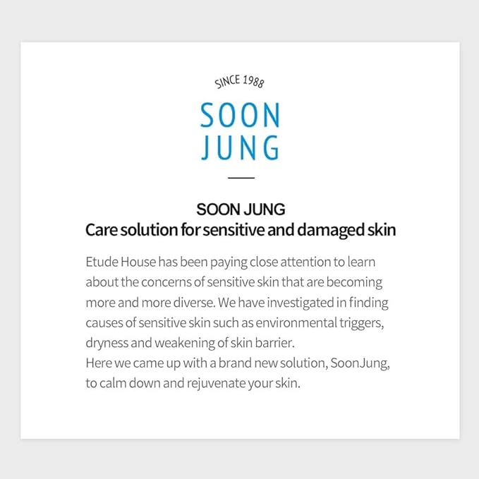 ETUDE SoonJung Hydro Barrier Cream, Face Moisturizer for Sensitive Skin, 92.2% Hydrating Ingredients, Low pH Level 5.5, Dermatologically Tested, Panthenol, Madecassoside, Korean Skin Care (2.54 Fl Oz)